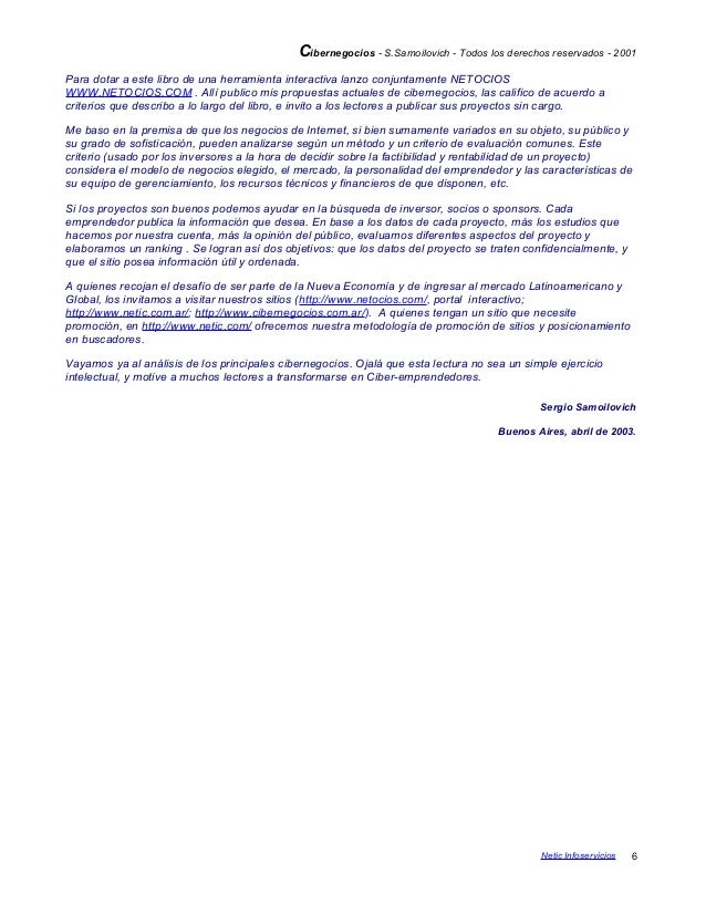 cibernegocios sergio samoilovich